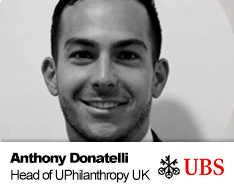 Anthony Donatelli Head of UBS Philanthropy Services UK