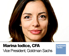 Marina Iodice, CFA, is Vice President at Goldman Sachs Asset Management